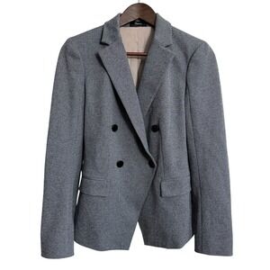 Theory blazer women's 2 angled jacket Warwick ponte career office work neutral